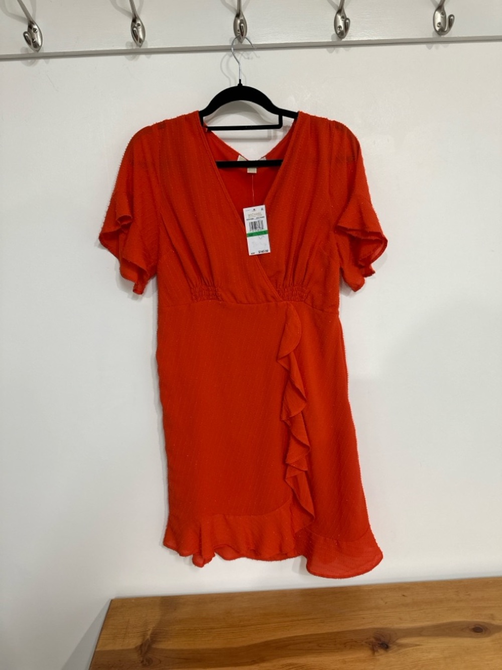Final markdown! NWT! Michael Kors Ruffle Dress - runs small fits like a medium - Picture 4 of 9